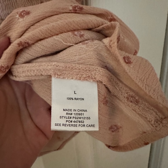 Pink Rose Top Large - Picture 3 of 4